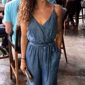 Chambray jumpsuit